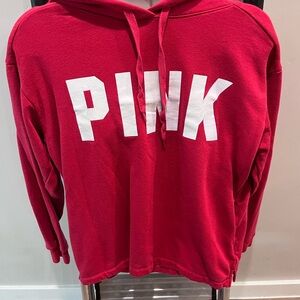 PINK Victoria's Secret Vibrant Red Hoodie